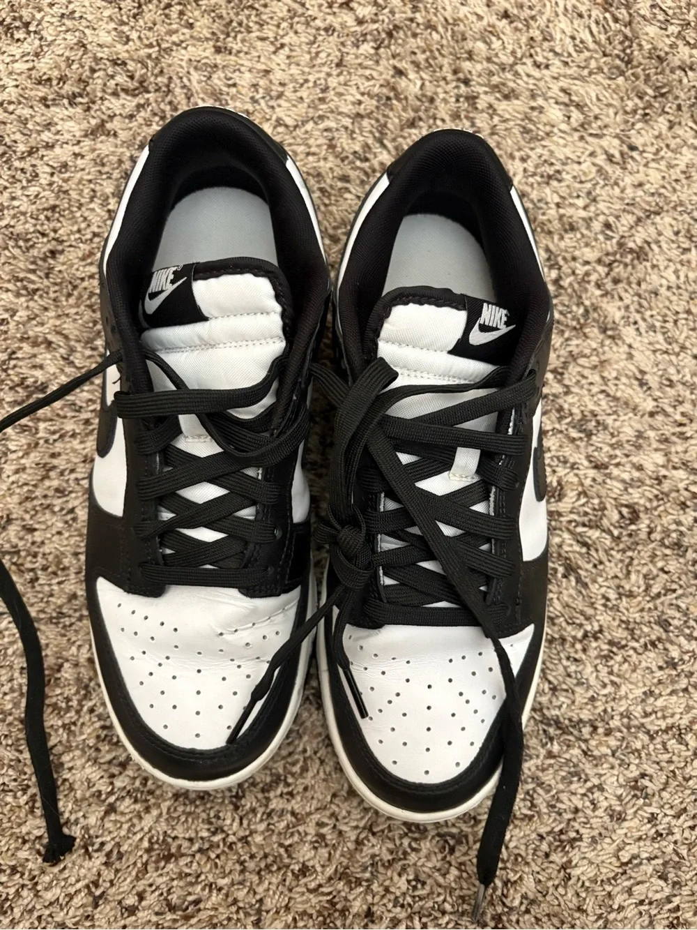 NWOT Nike Dunk Low Retro Panda Black White Men’s 8 Women’s 9.5